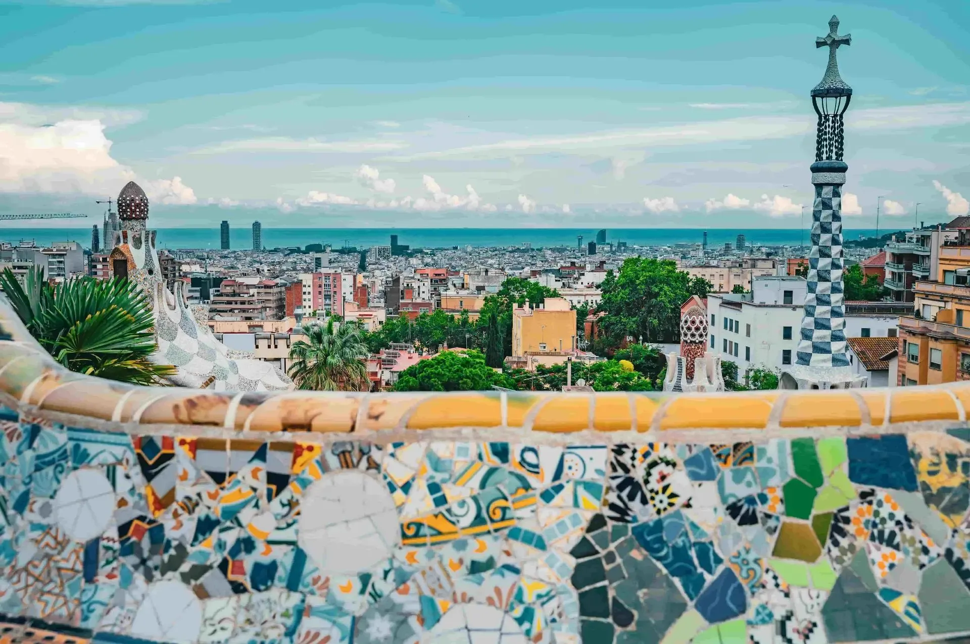 Barcelona cityscape with iconic architecture and neighbourhoods popular with expats