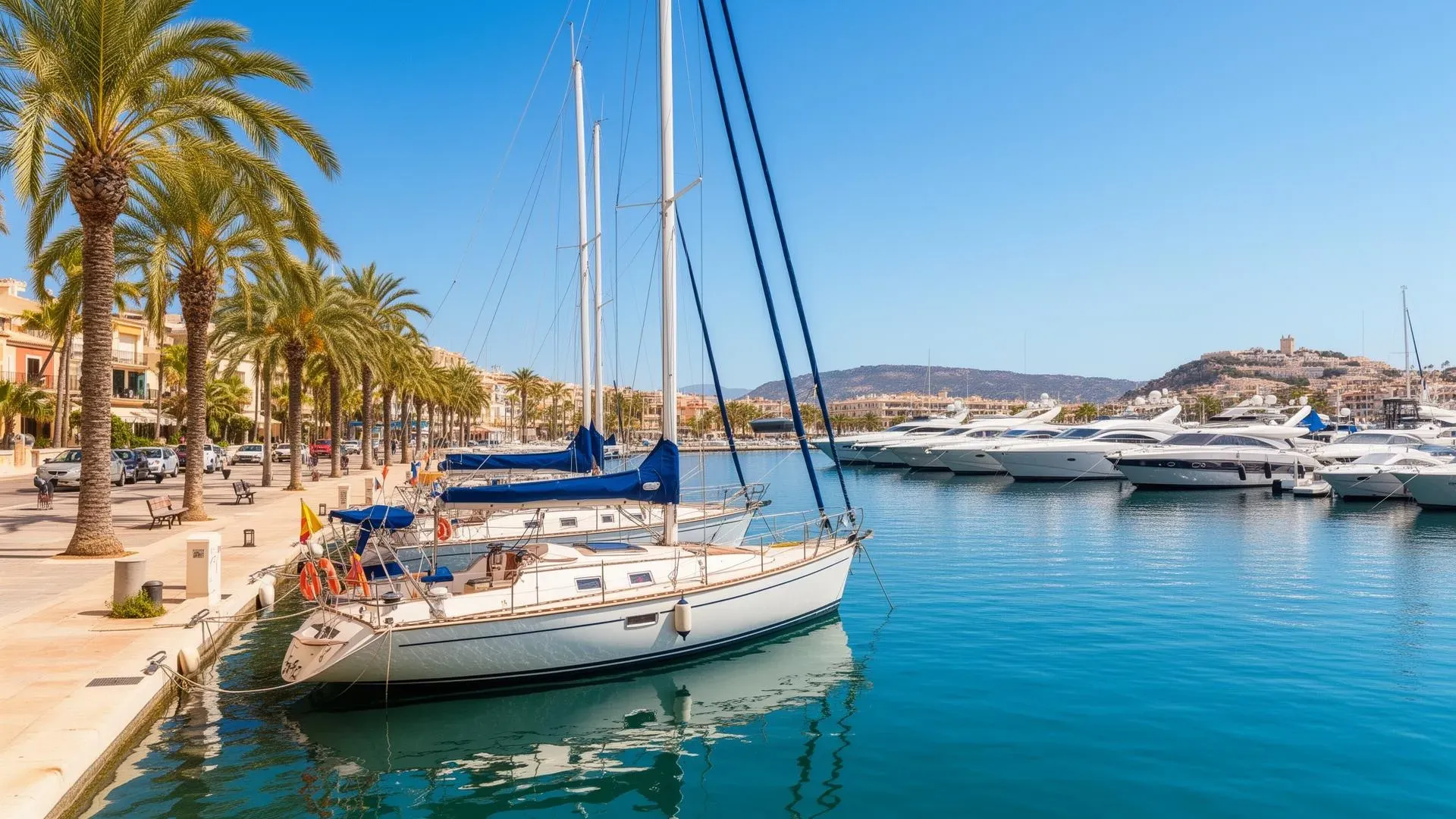 Wunderschöne spanische Küste perfekt zum Segeln