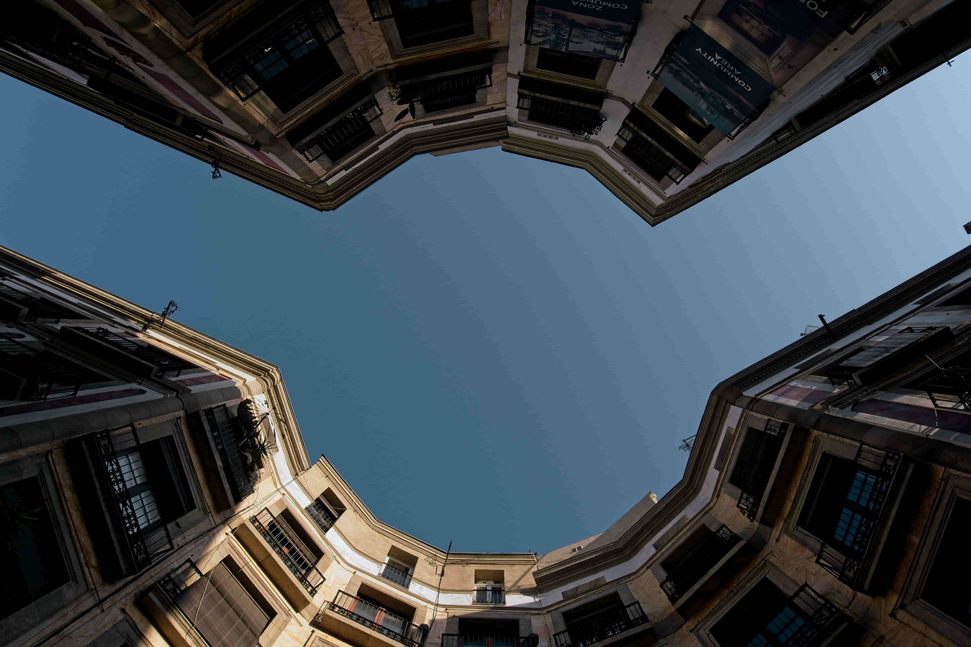 Traditional Spanish courtyard with ornate architecture in Andalusia